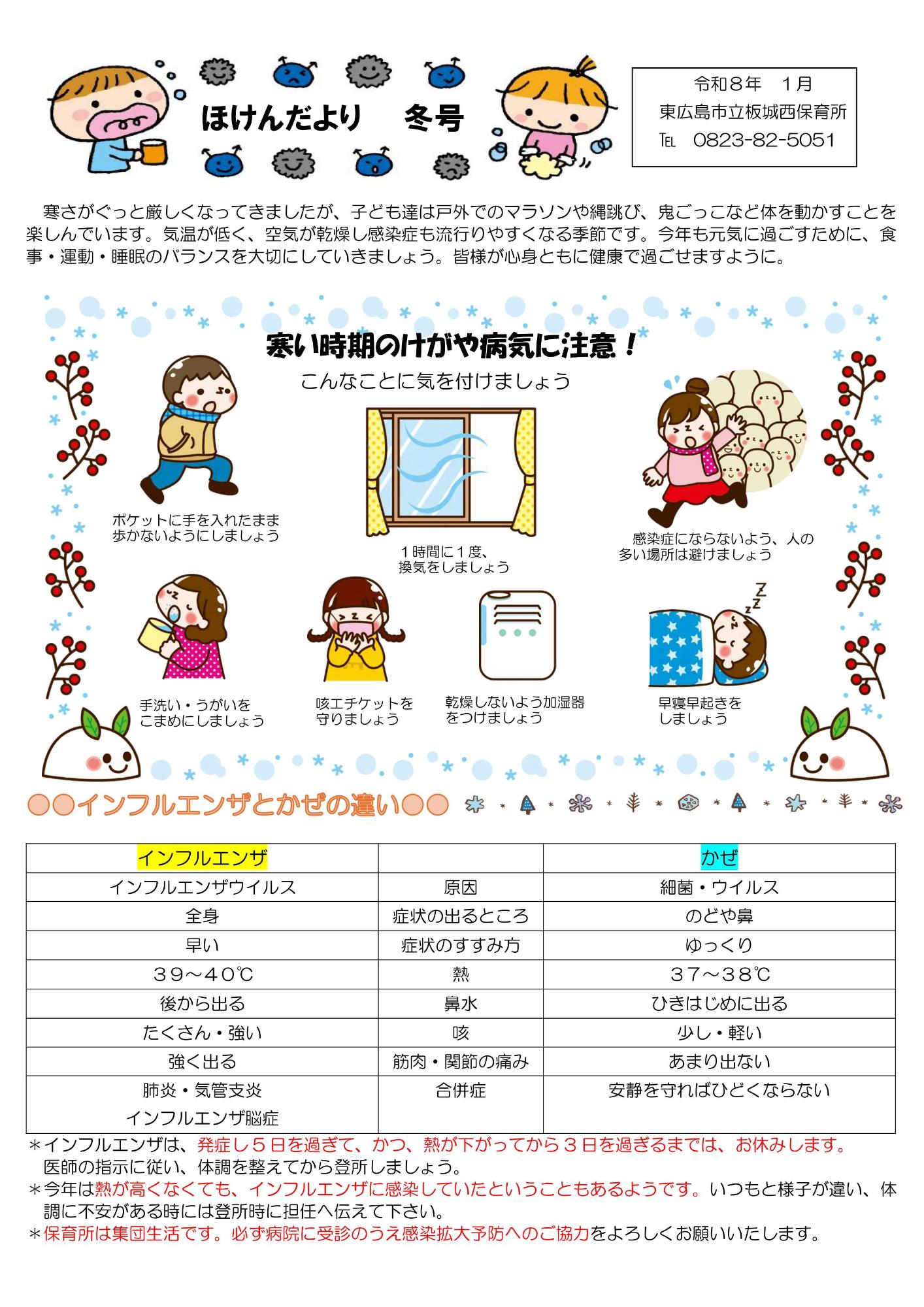 保健だより冬号