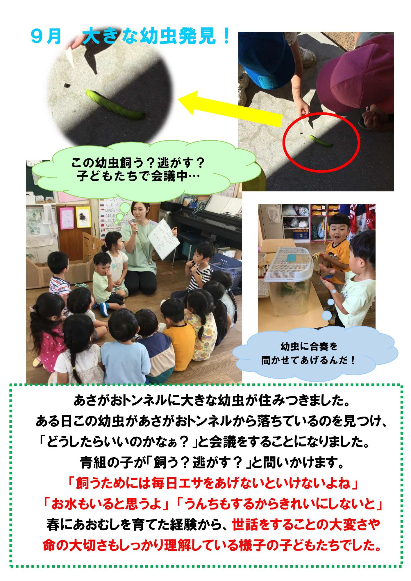 幼児組9月ドキュメンテーション