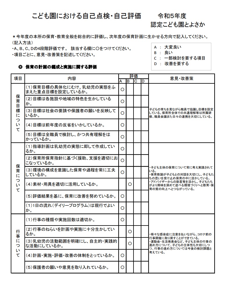 令和5年度自己点検1