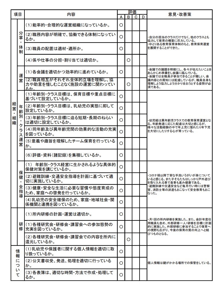 令和5年度自己点検3