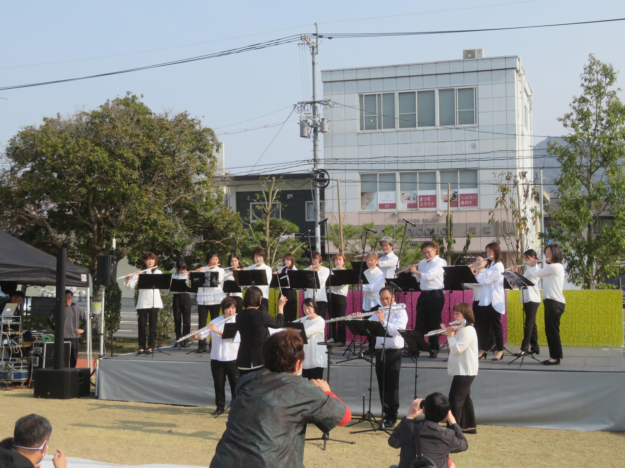 さくらステージ（フルート演奏）