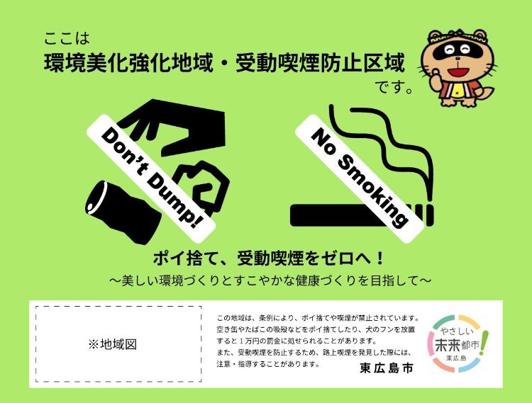 受動喫煙防止区域看板