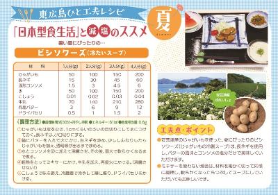 東広島ひと工夫レシピ ビシソワーズ（冷たいスープ）（夏）の画像