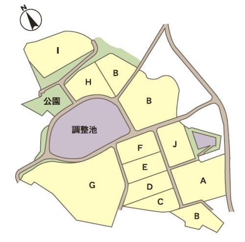 広島中央サイエンスパークの分譲図のイラスト