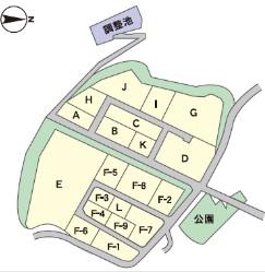 黒瀬工業団地の分譲図のイラスト