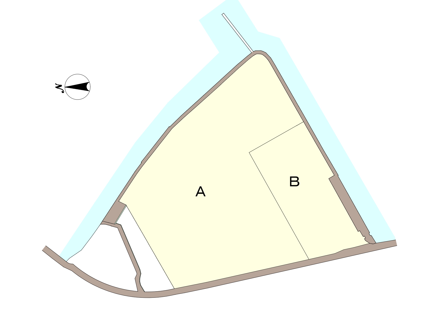 風早地区干拓第3工区の分譲図のイラスト