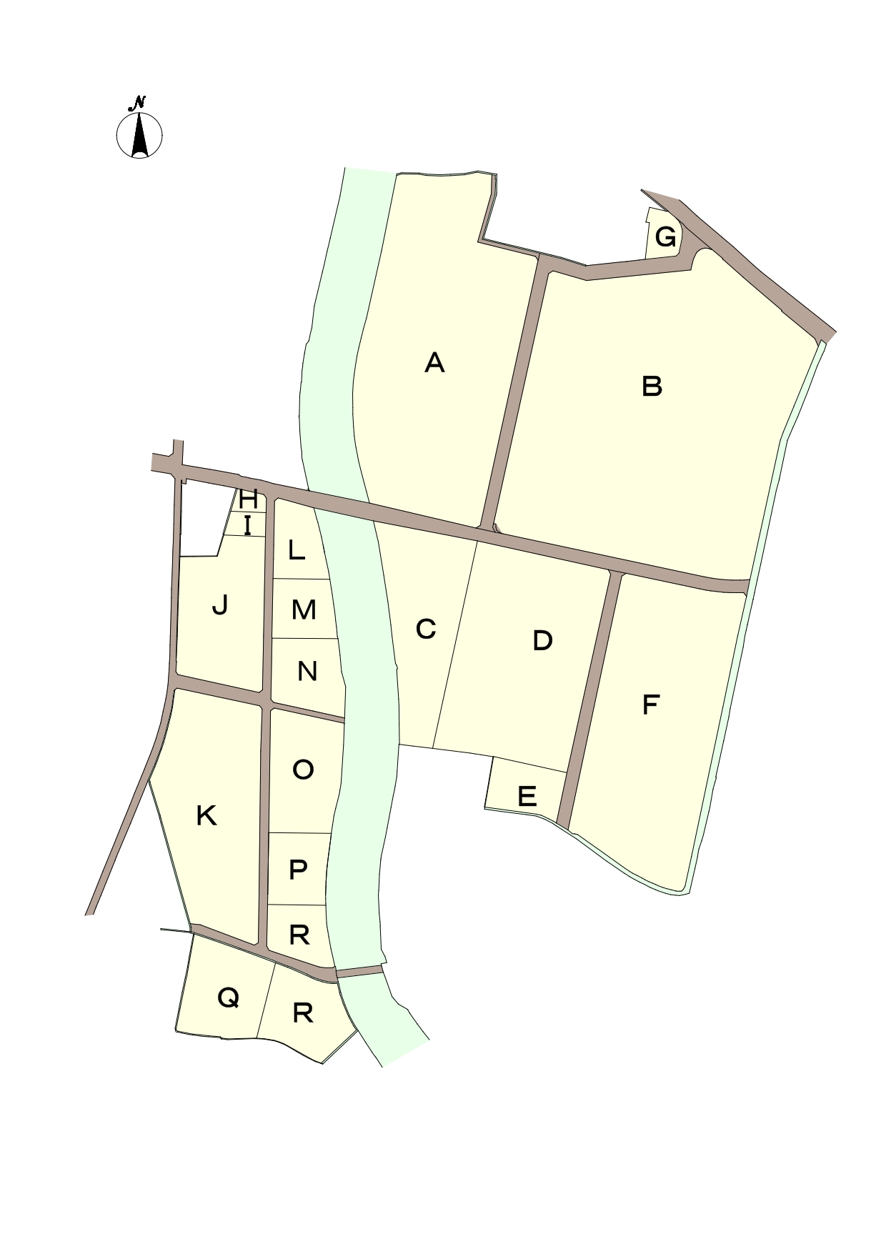 みそのうこうぎょうだんちちずの分譲図のイラスト