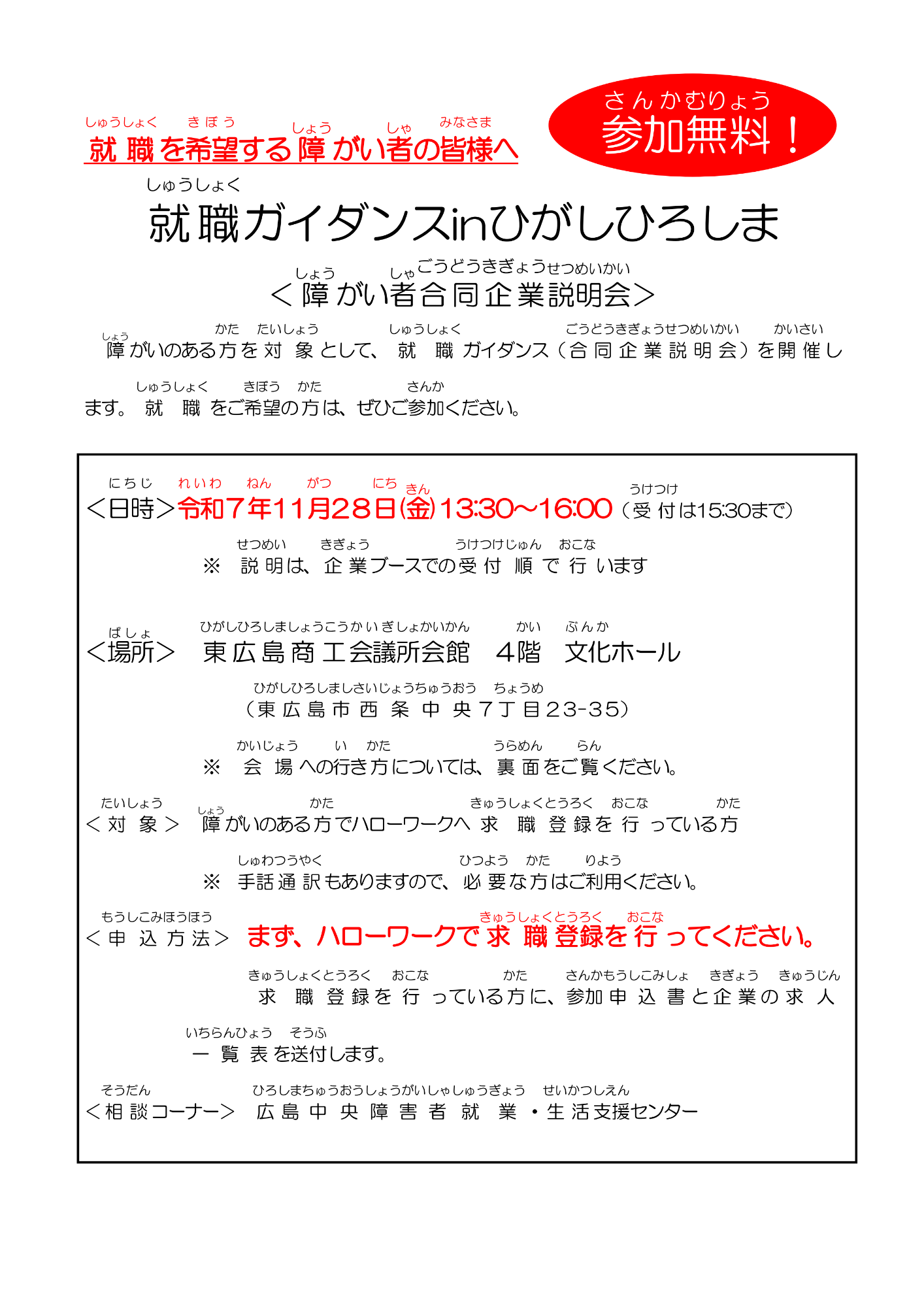 就職ガイダンス