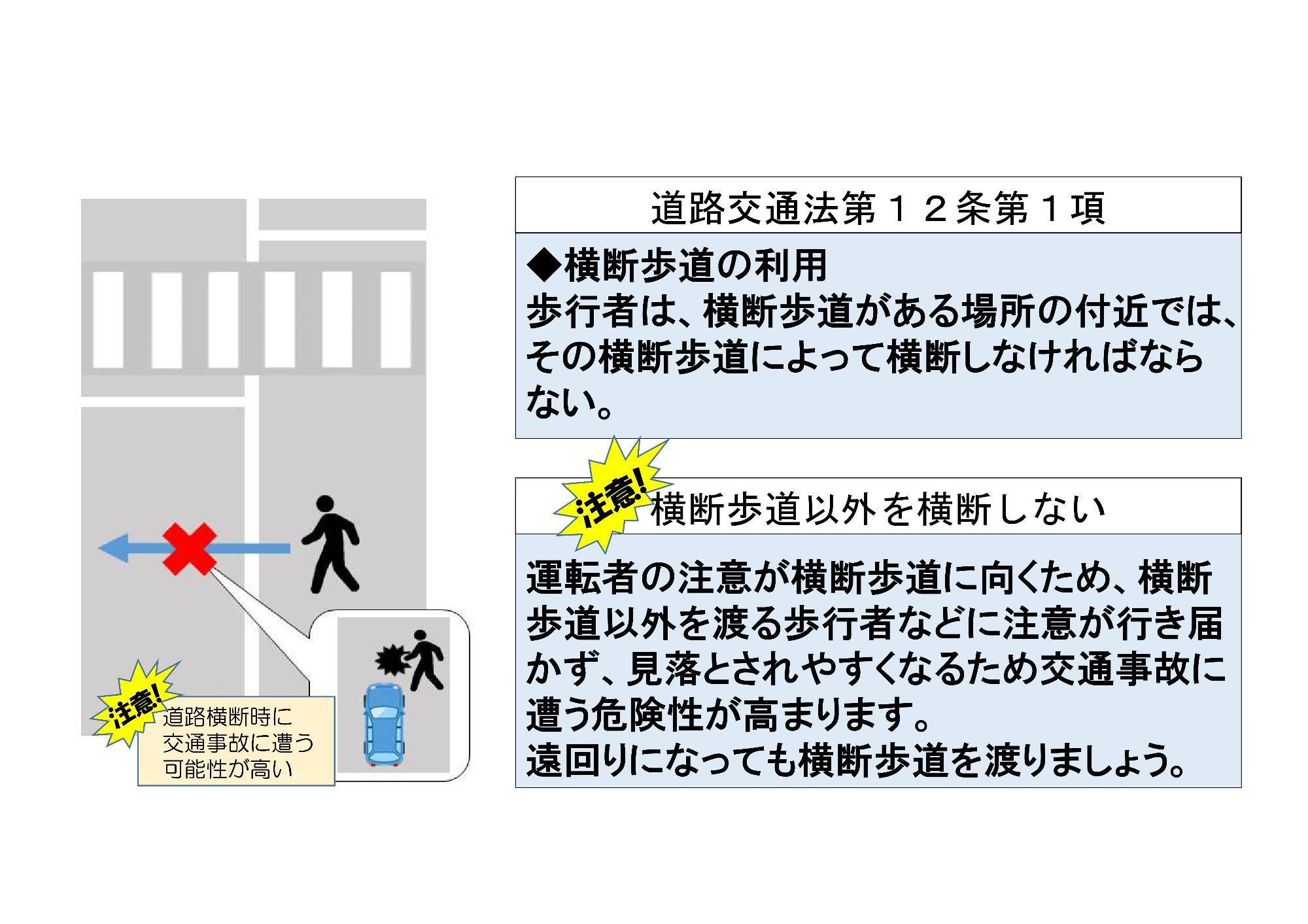 道路交通法第12条第1項の説明イラスト