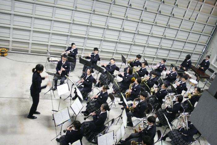 吹奏楽部の演奏の写真