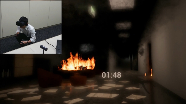 火災からの避難体験VR