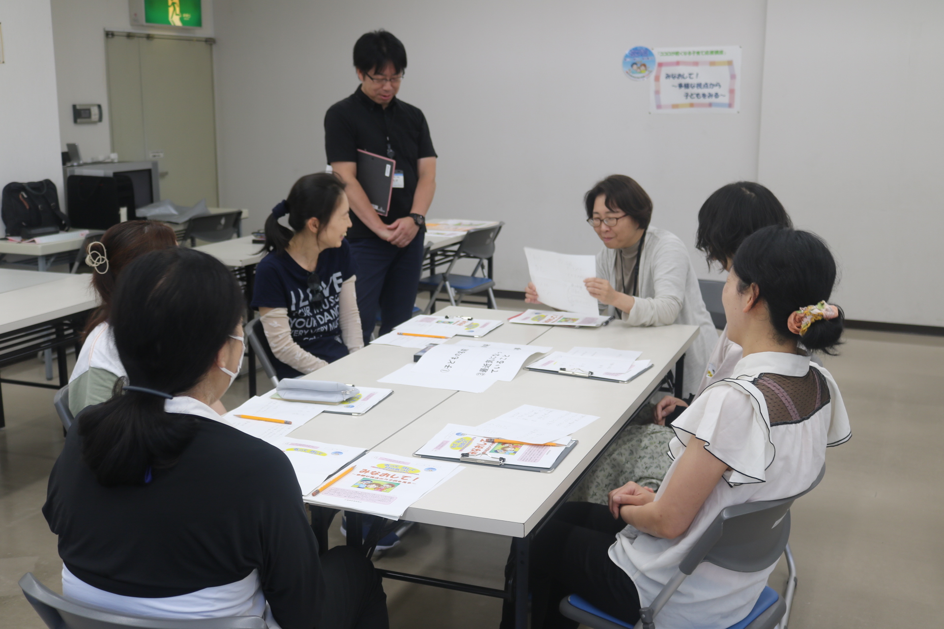 話あいをするようす