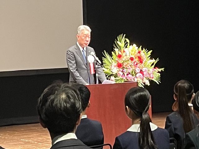 教育長講評の様子