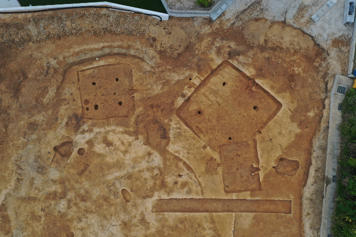 前長者遺跡 空中写真