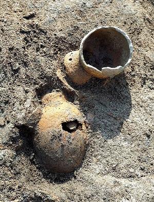 道照2号遺跡出土弥生土器写真1