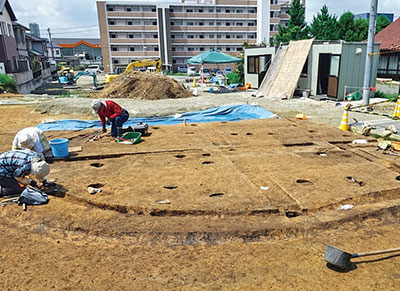 友松3号遺跡竪穴住居跡の写真